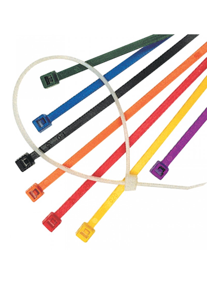 Coloured Cable Ties Mixed Colours Canister Packs