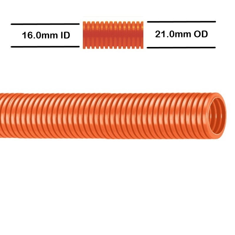 Harnessflex EVO Conduit - CPC, Orange, Medium Weight, FR Co-Polyester, NC20 - 50m