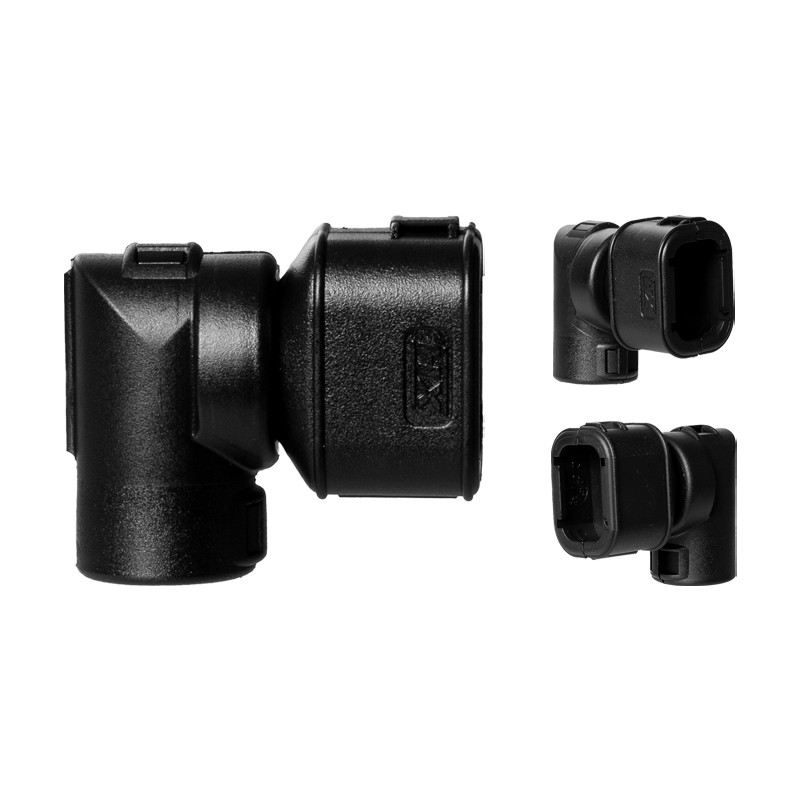 Harnessflex Backshell 90° Elbow, 2 Way AMPSEAL 16, Low Profile