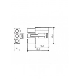 6007 Multi Pin Housing - 3 Pins