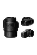 Harnessflex Backshell Straight for 3 Way SUPERSEAL Connector and NC08 Conduit - Pack of 10